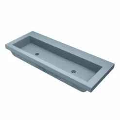 Native Trails Trough 4819 48" x 19" Drop In NativeStone Concrete ADA Bathroom Sink, Ocean, NSL4819-OX