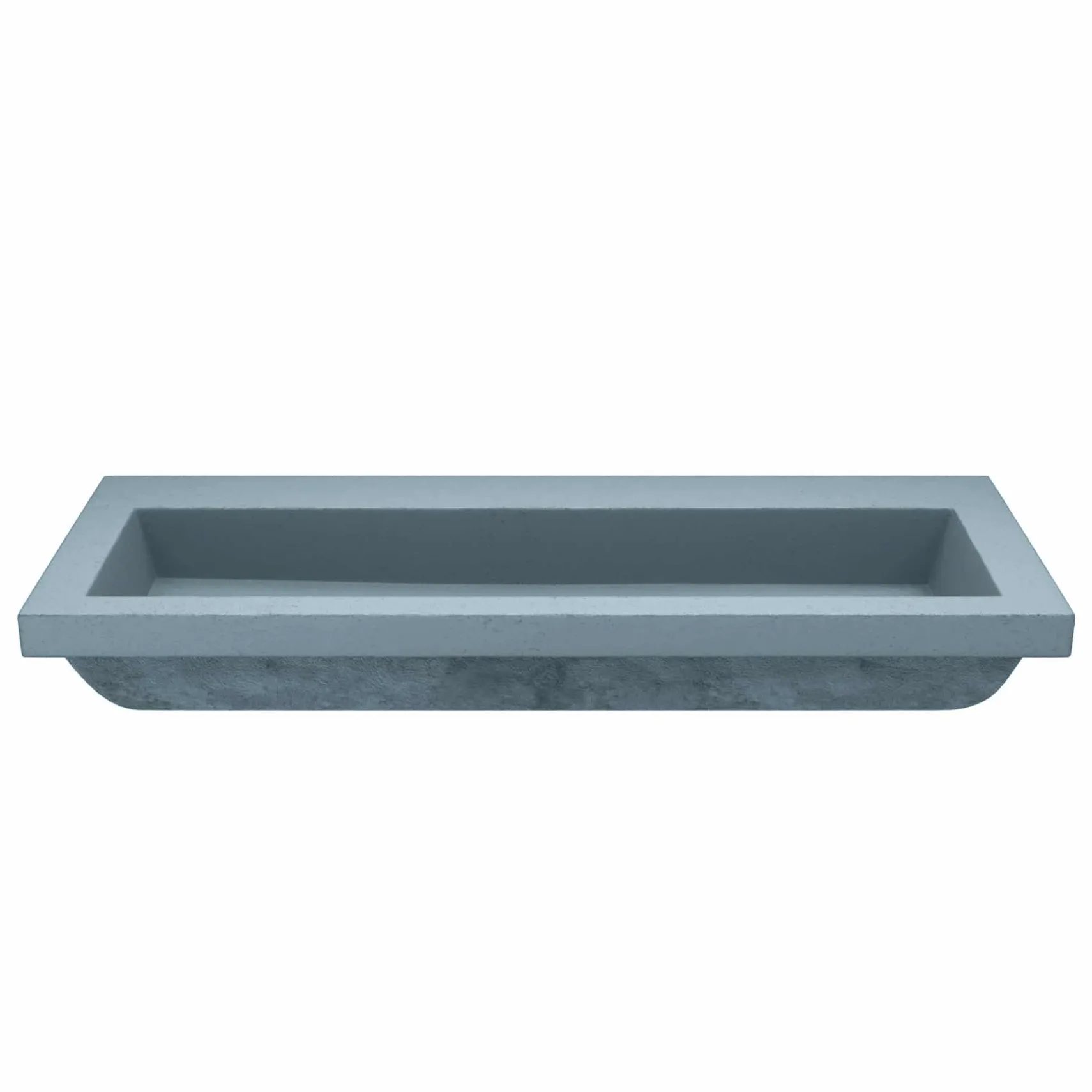 Native Trails Trough 4819 48" x 19" Drop In NativeStone Concrete ADA Bathroom Sink, Ocean, NSL4819-OX