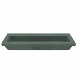Native Trails Trough 48" x 19" Rectangle Drop In NativeStone Concrete ADA Bathroom Sink, Forest, NSL4819-FX