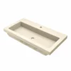 Native Trails Trough 36" x 19" Rectangle Drop In NativeStone Concrete ADA Bathroom Sink, Sand, NSL3619-D