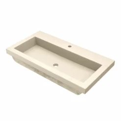 Native Trails Trough 36" x 19" Rectangle Drop In NativeStone Concrete ADA Bathroom Sink, Sand, NSL3619-D