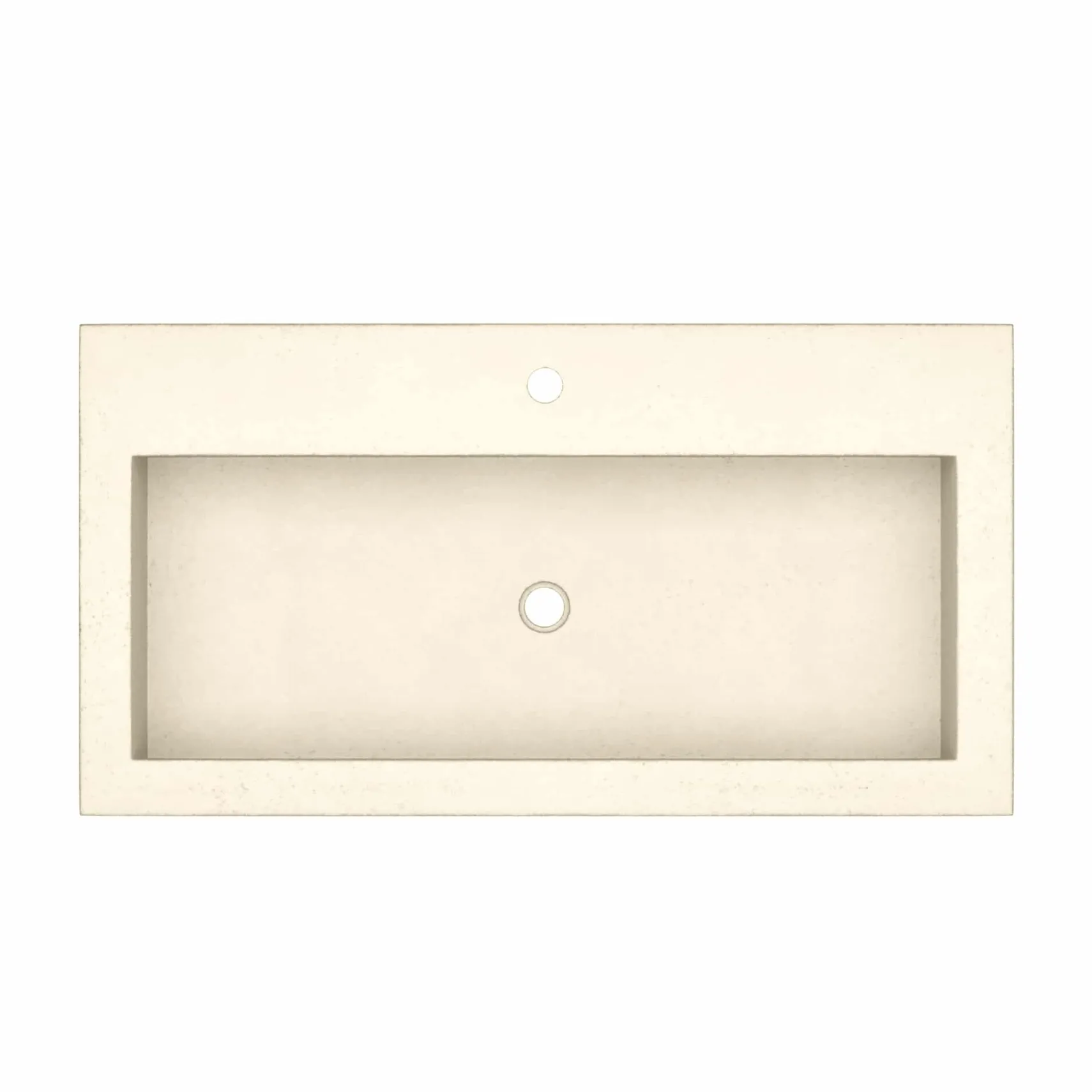 Native Trails Trough 36" x 19" Rectangle Drop In NativeStone Concrete ADA Bathroom Sink, Sand, NSL3619-D