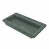 Native Trails Trough 36" x 19" Rectangle Drop In NativeStone Concrete ADA Bathroom Sink, Forest, NSL3619-F