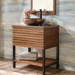 Native Trails Winemaker 30" Freestanding Vanity Base in Cask Oak, VNM301