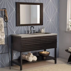 Native Trails Winemaker 48" Freestanding Vanity Base in Charred Oak, VNM488
