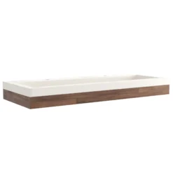 Native Trails Winemaker Napa 48" Wall-Mount Reclaimed Wood Vanity Base in Cask Oak, VNP481