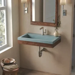 Native Trails Winemaker Napa 30" Wall-Mount Reclaimed Wood Vanity Base in Cask Oak, VNP301