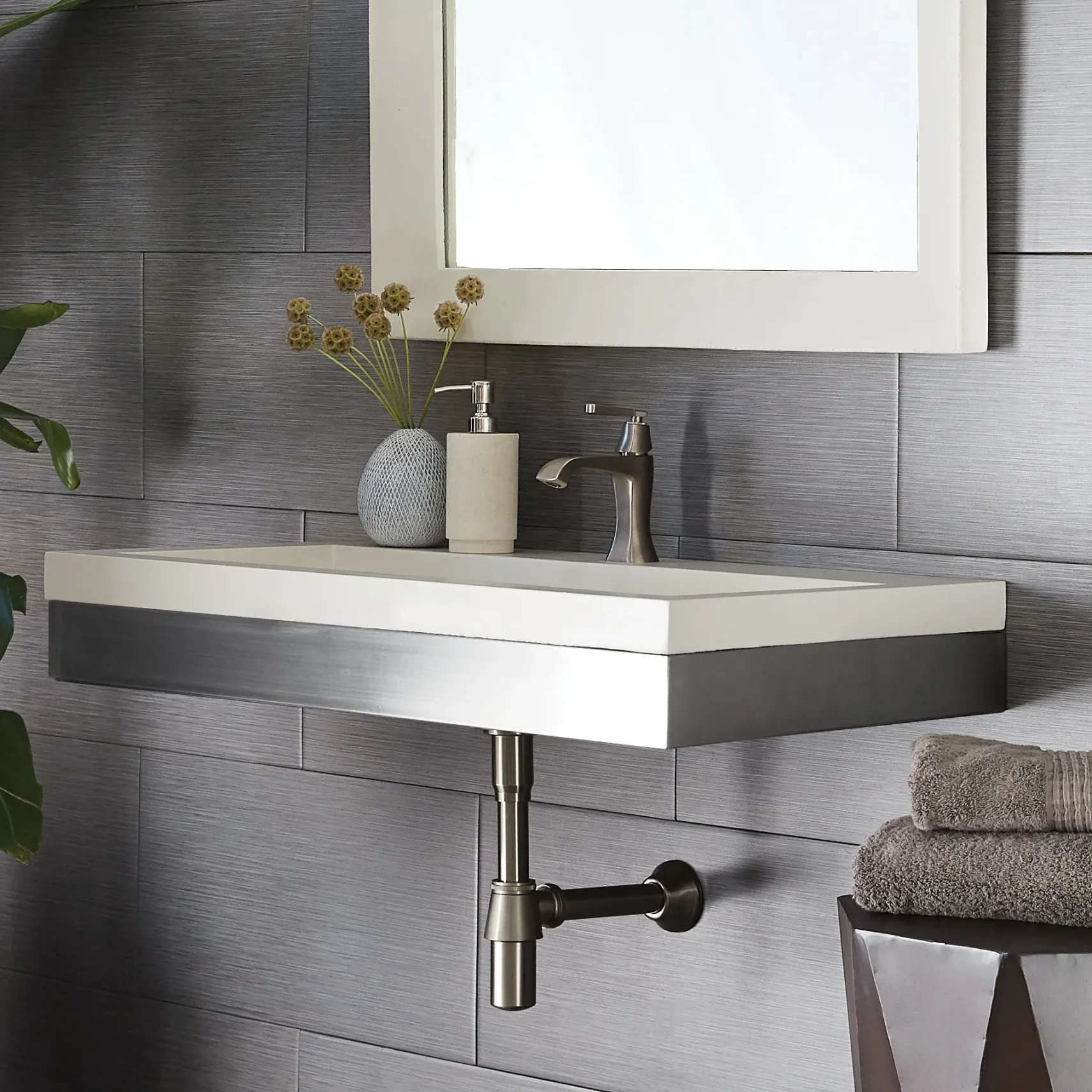 Native Trails Zaca 36" ADA Compliant Wall Mount Vanity Base, VNS36S