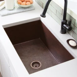 Native Trails Cocina 30" Copper Kitchen Sink, Antique Copper, CPK293