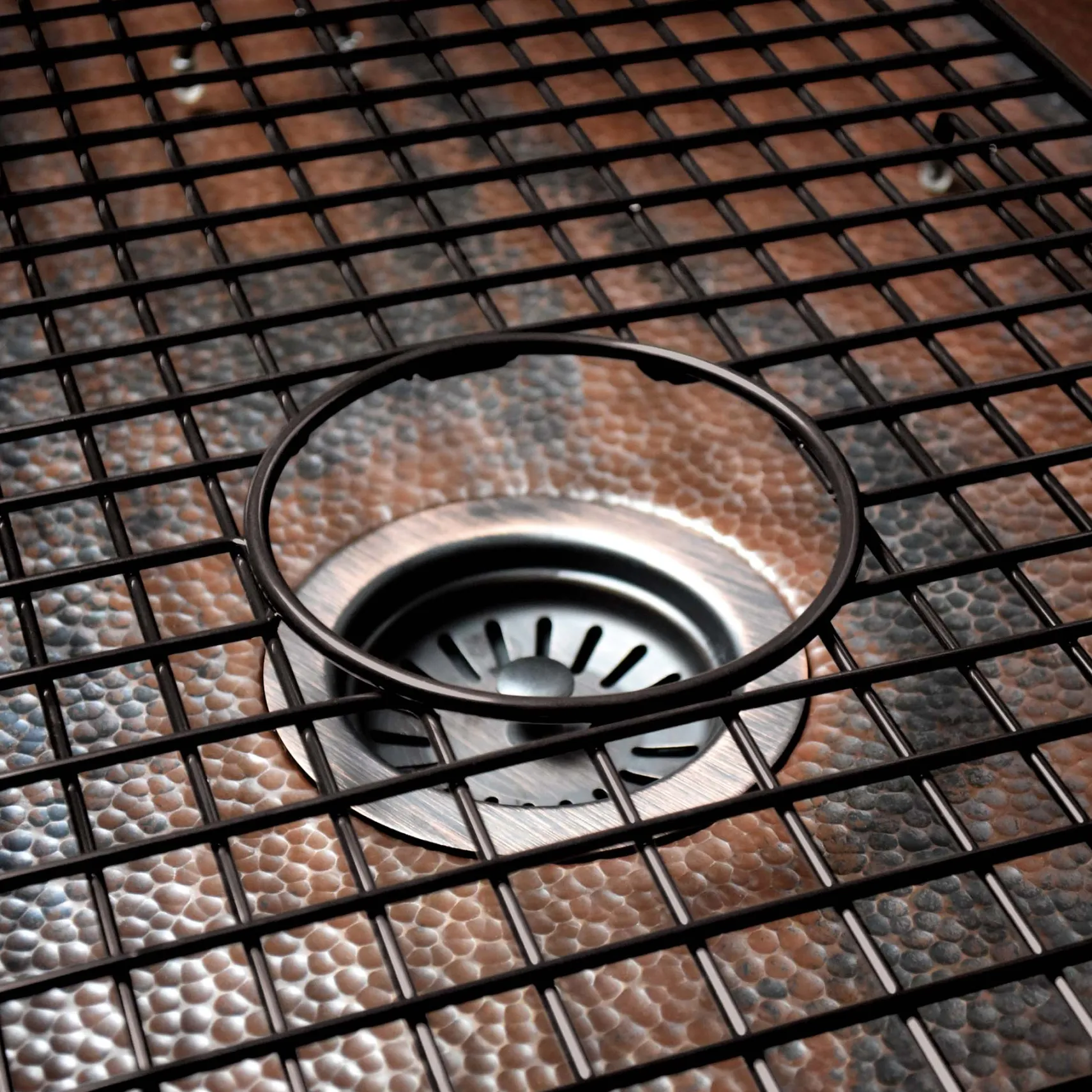 Native Trails Cocina Duet 33" Copper Kitchen Sink, 60/40 Double Bowl, Antique Copper, CPK275