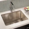 Native Trails Cocina 24" Nickel Kitchen Sink, Brushed Nickel, CPK579
