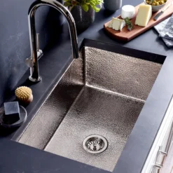 Native Trails Cocina 30" Undermount Copper Kitchen Sink, Polished Nickel, CPK893