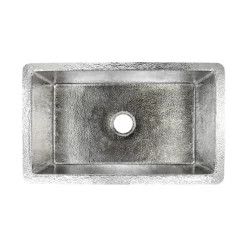 Native Trails Cocina 30" Undermount Copper Kitchen Sink, Polished Nickel, CPK893