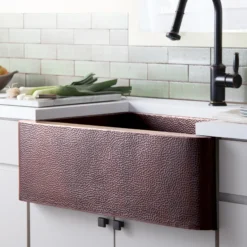 Native Trails 33" Copper Farmhouse Sink, Antique Copper, CPK273