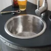 Native Trails Diego 12.5" Nickel Bar/Prep Sink, Brushed Nickel, CPS535