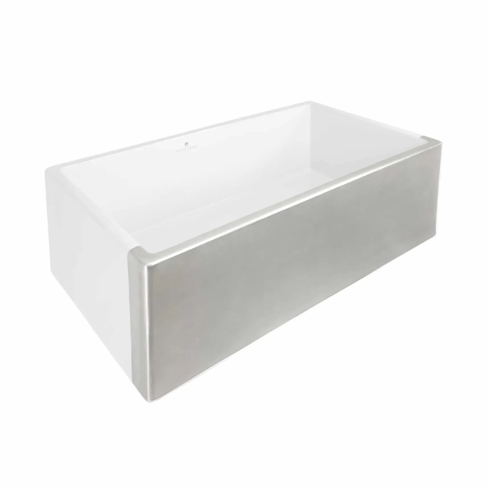 Native Trails Dreamer 30" Fireclay Farmhouse Sink, Silver, PMK3018-S