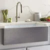 Native Trails Dreamer 30" Fireclay Farmhouse Sink, Platinum, PMK3018-P