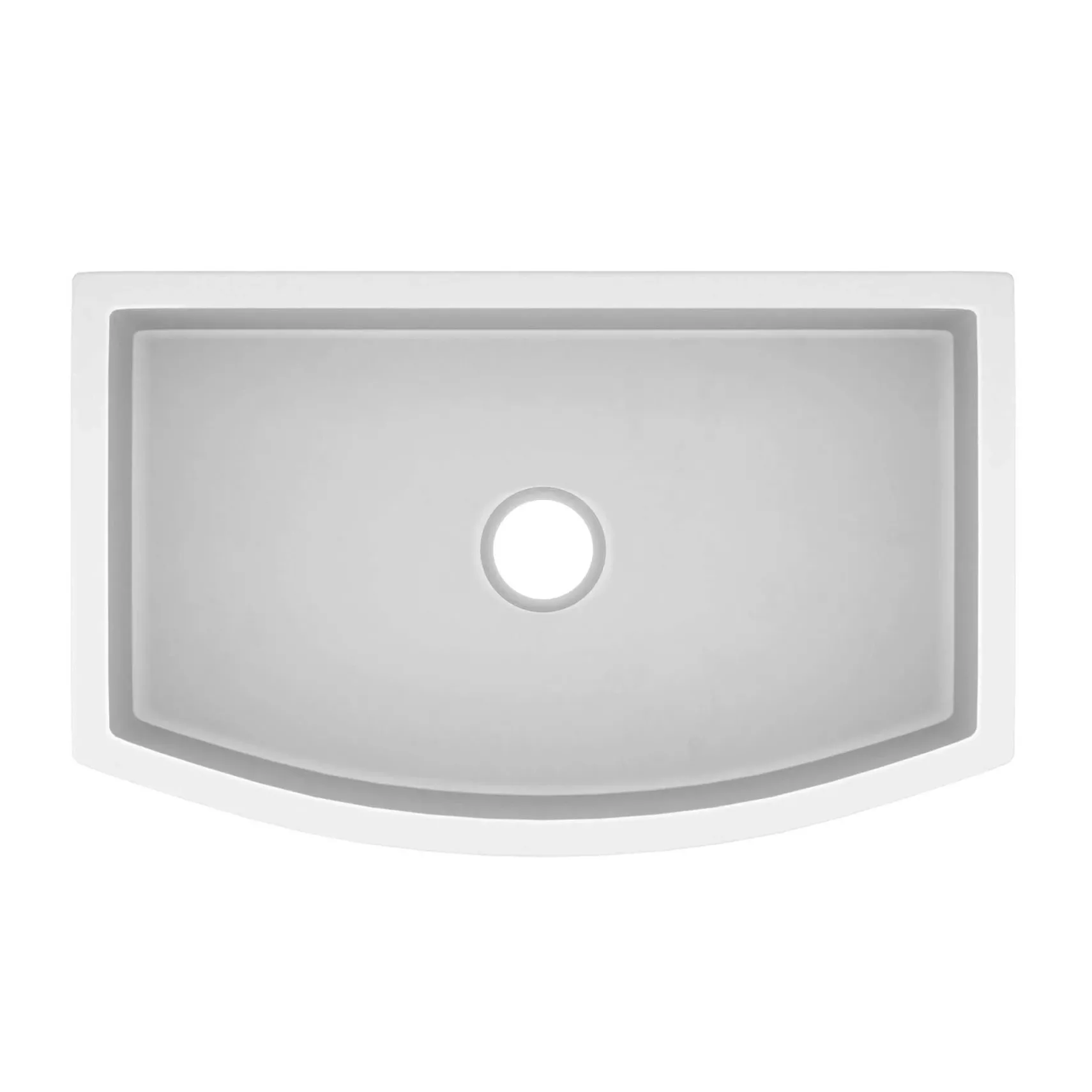Native Trails Farmhouse Quartet 33" NativeStone Concrete Farmhouse Sink, Pearl, NSKQ3320-P
