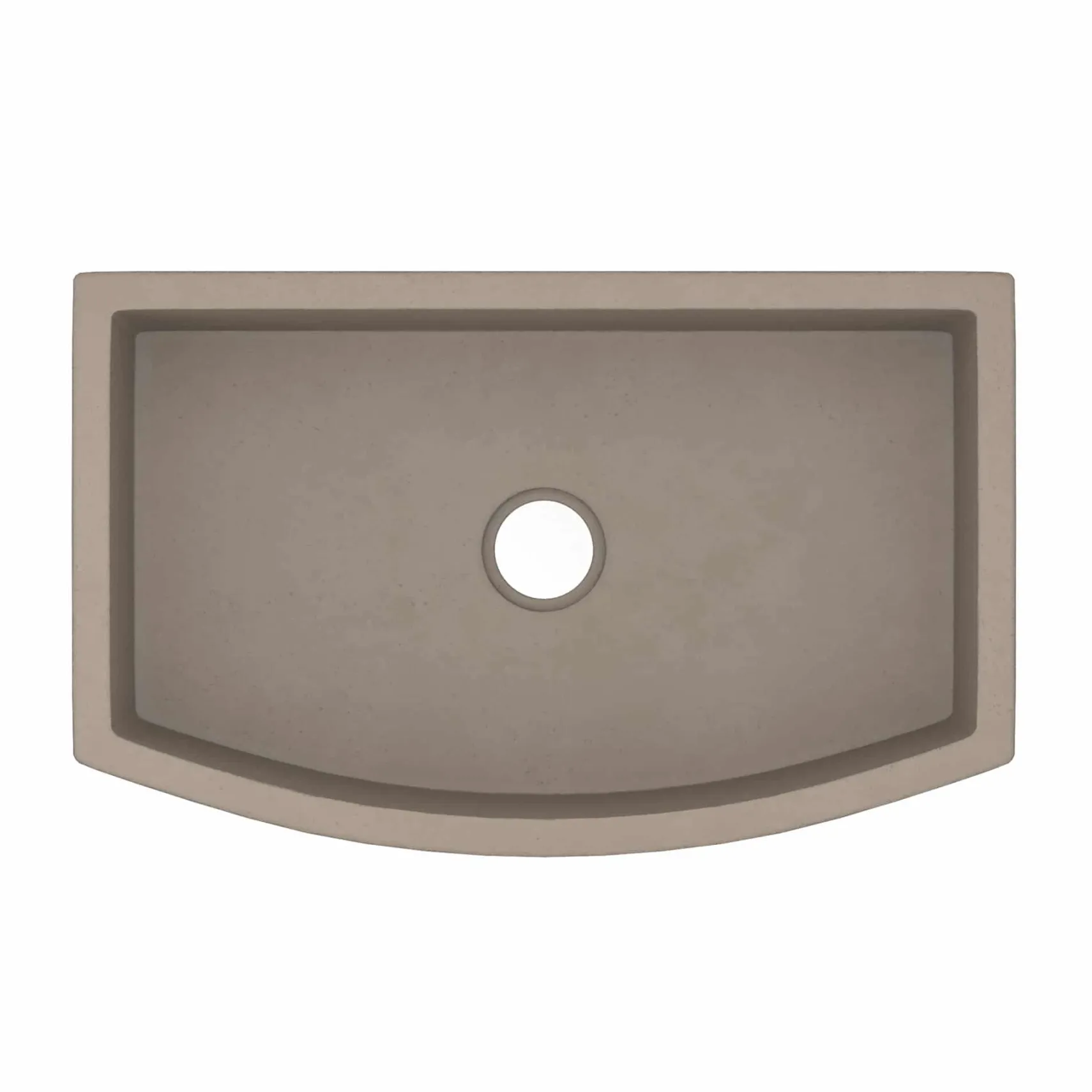 Native Trails Farmhouse Quartet 33" NativeStone Concrete Farmhouse Sink, Earth, NSKQ3320-E