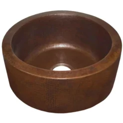 Native Trails Fiesta 19" Copper Farmhouse Sink, Antique Copper, CPS214