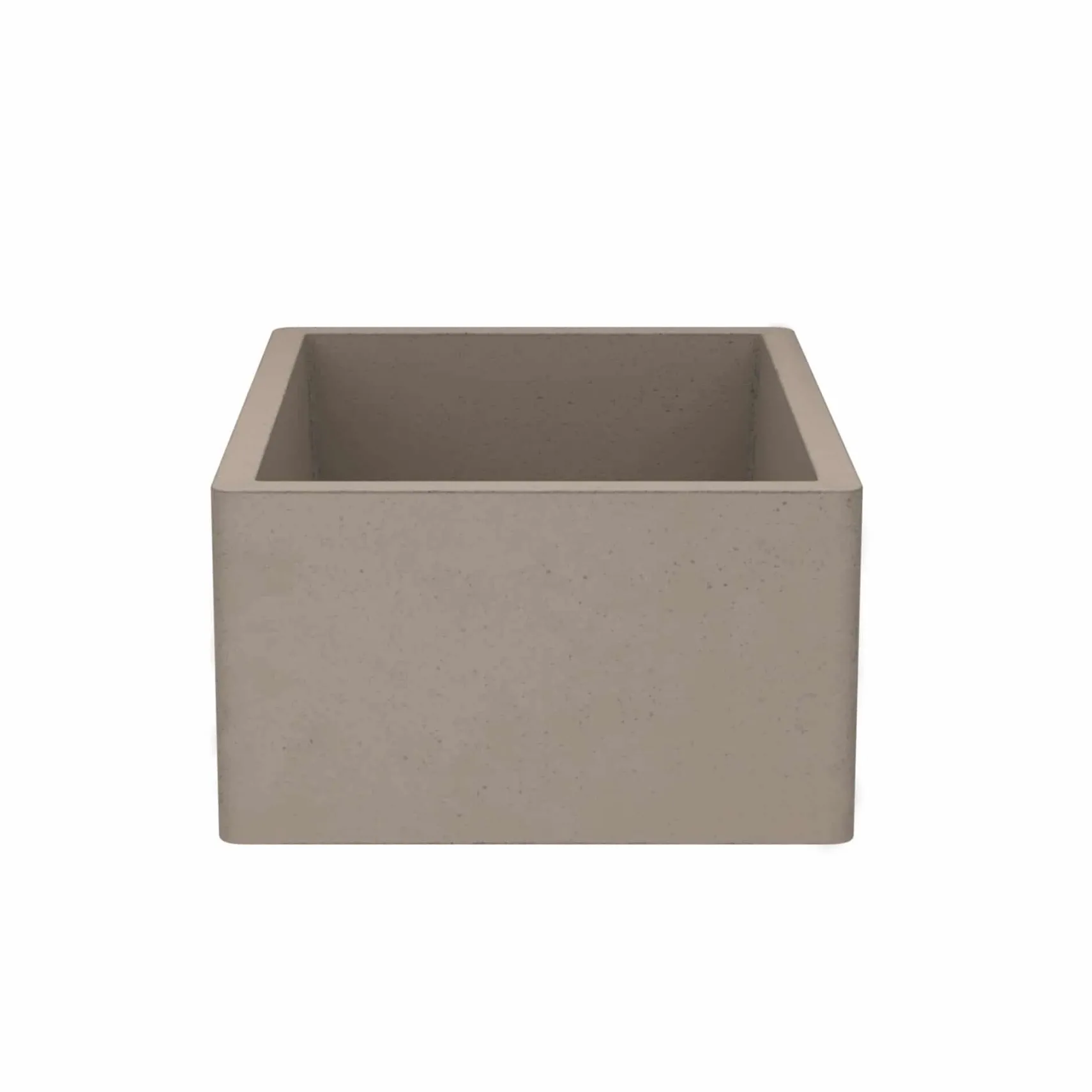 Native Trails 24" NativeStone Concrete Farmhouse Sink, Earth, NSK2418-E