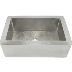 Native Trails 33" Nickel Farmhouse Sink, Brushed Nickel, CPK573