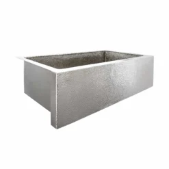 Native Trails Pinnacle 33" Copper Farmhouse Sink, Polished Nickel, CPK892