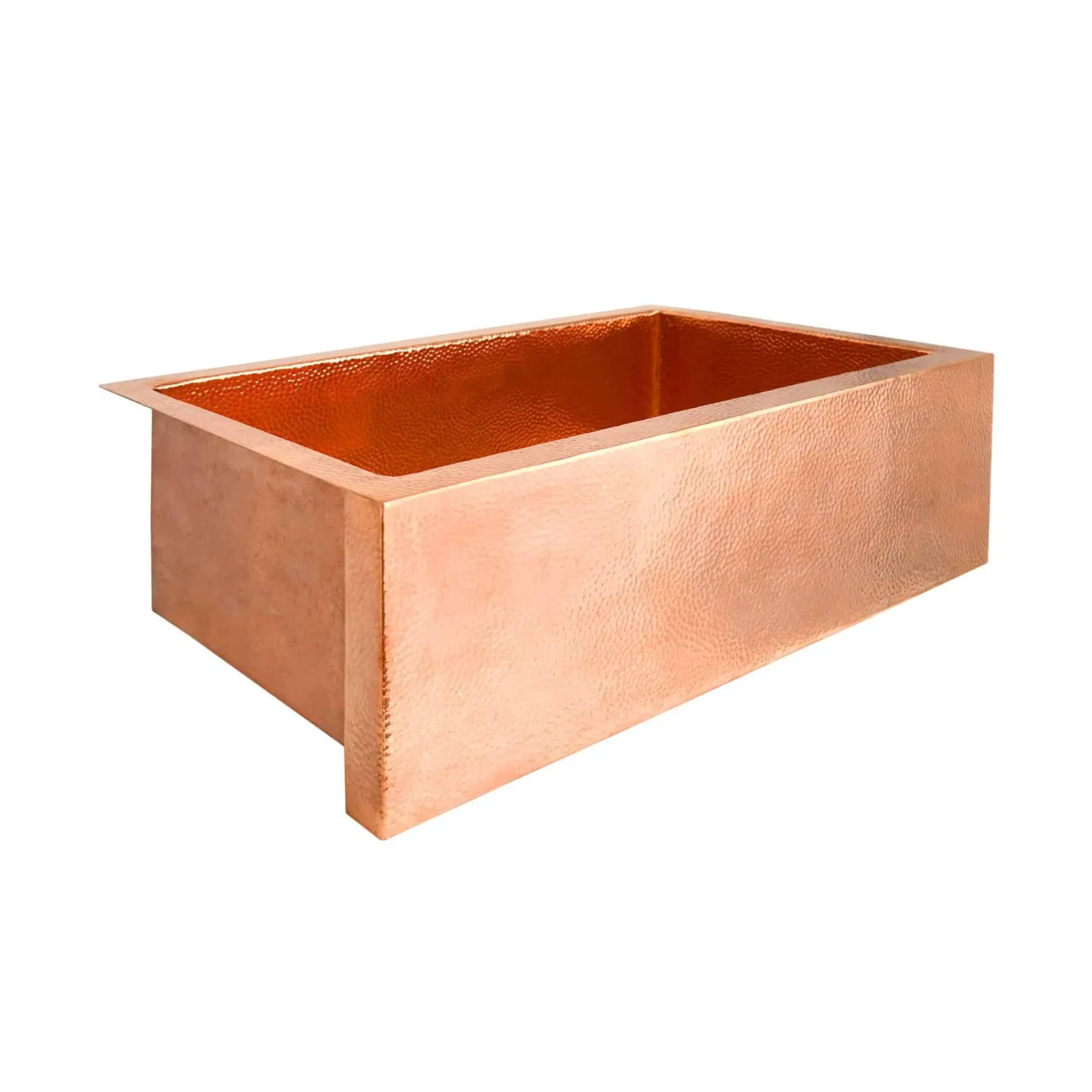 Native Trails Pinnacle 33" Copper Farmhouse Sink, Polished Copper, CPK492