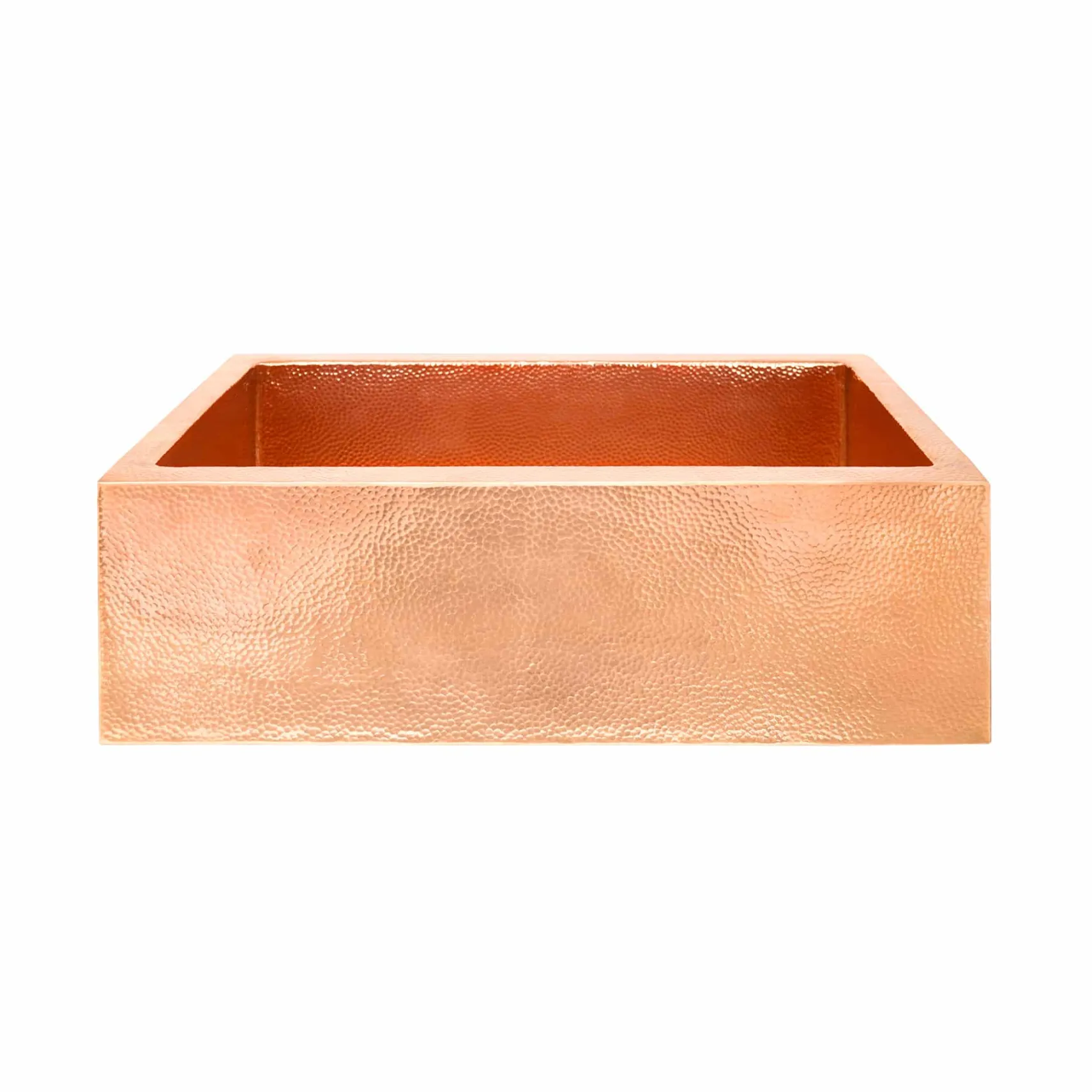 Native Trails Pinnacle 33" Copper Farmhouse Sink, Polished Copper, CPK492