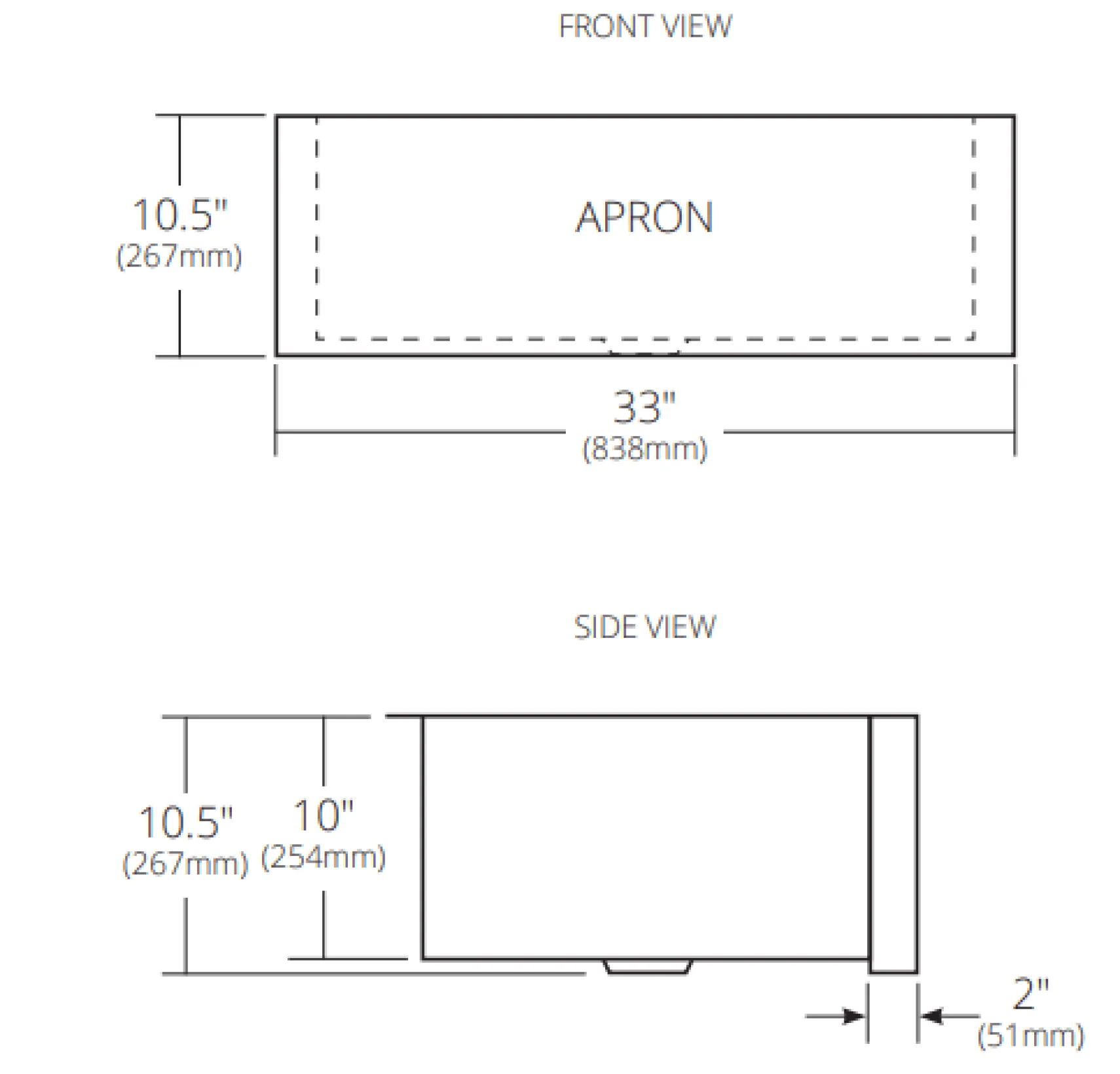 Native Trails Pinnacle 33" Copper Farmhouse Sink, Polished Copper, CPK492