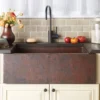 Native Trails Pinnacle 33" Copper Farmhouse Sink, Antique Copper, CPK292