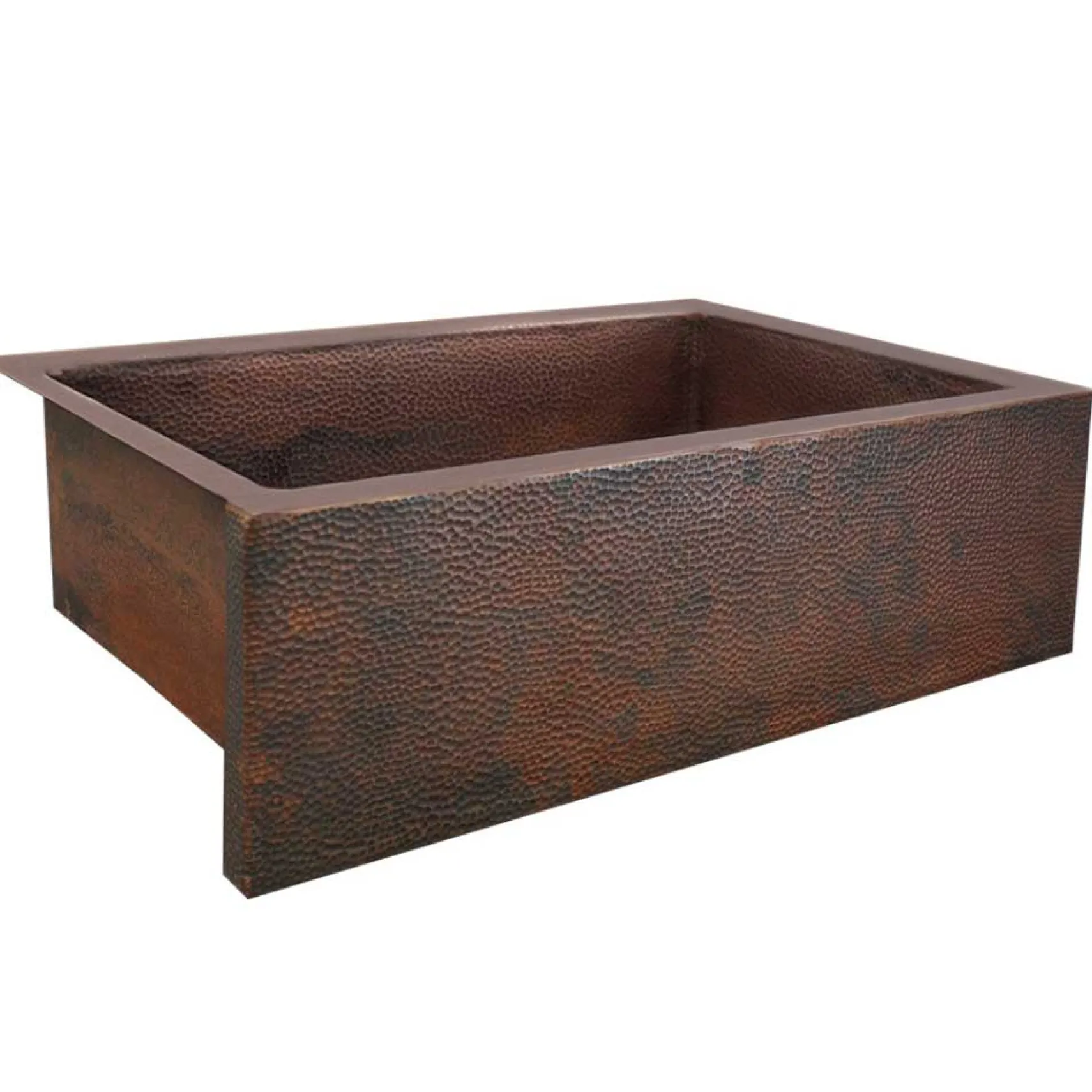 Native Trails Pinnacle 33" Copper Farmhouse Sink, Antique Copper, CPK292