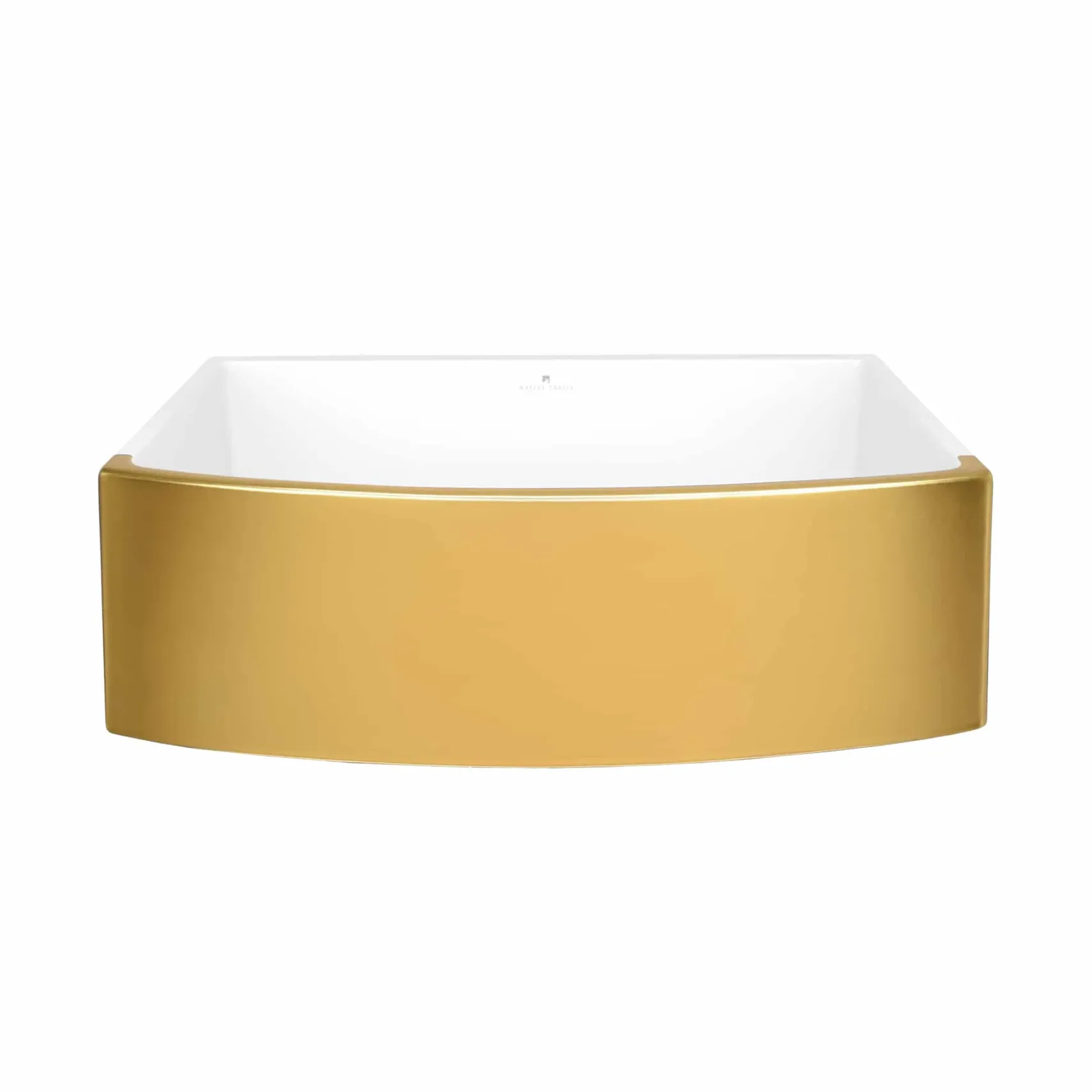 Native Trails Rendezvous 33" Fireclay Farmhouse Sink, Matte Gold, PMK3320-G