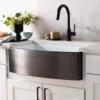 Native Trails Rendezvous 33" Fireclay Farmhouse Sink, Gunmetal, PMK3320-M
