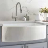 Native Trails Rendezvous 33" Fireclay Farmhouse Sink, Silver, PMK3320-S
