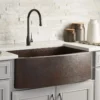 Native Trails Rhapsody 33" Copper Farmhouse Sink, Antique Copper, CPK295