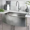 Native Trails Rhapsody 33" Copper Farmhouse Sink, Polished Nickel, CPK895