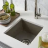 Native Trails Ventana 15" NativeStone Concrete Farmhouse Sink, Earth, NSB1515-E