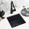 Native Trails Ventana 15" NativeStone Concrete Farmhouse Sink, Charcoal, NSB1515-C