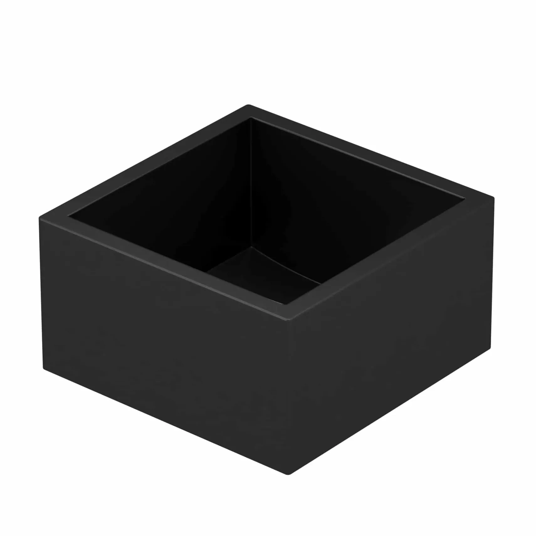 Native Trails Ventana 15" NativeStone Concrete Farmhouse Sink, Charcoal, NSB1515-C