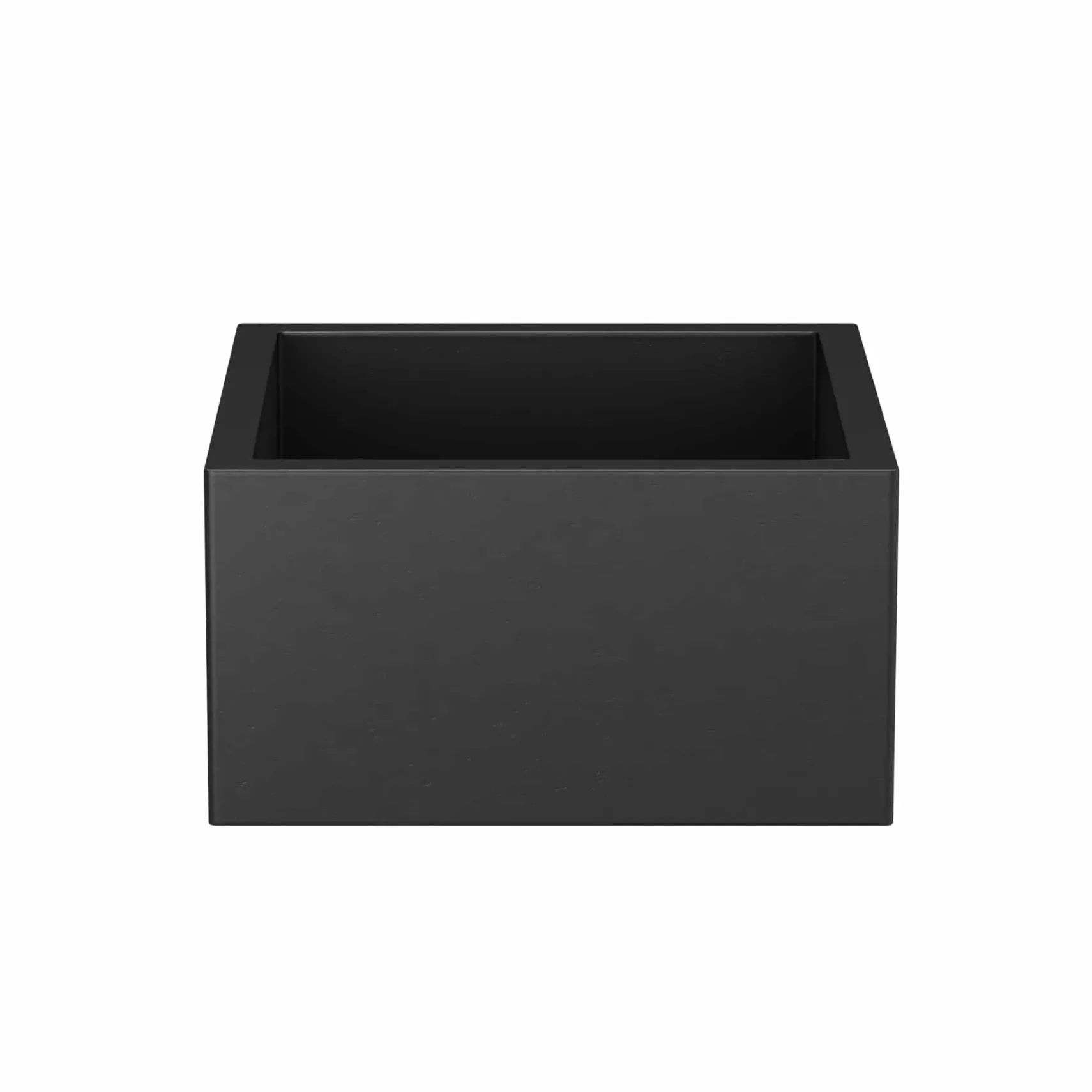 Native Trails Ventana 15" NativeStone Concrete Farmhouse Sink, Charcoal, NSB1515-C