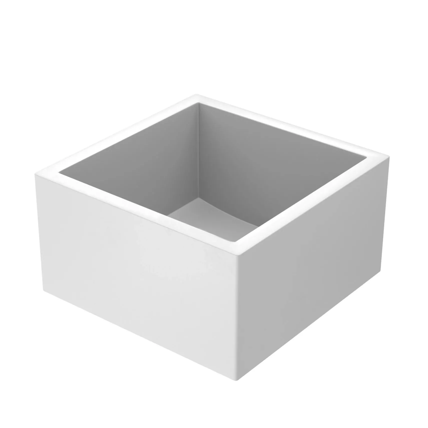Native Trails Ventana 15" NativeStone Concrete Farmhouse Sink, Pearl, NSB1515-P