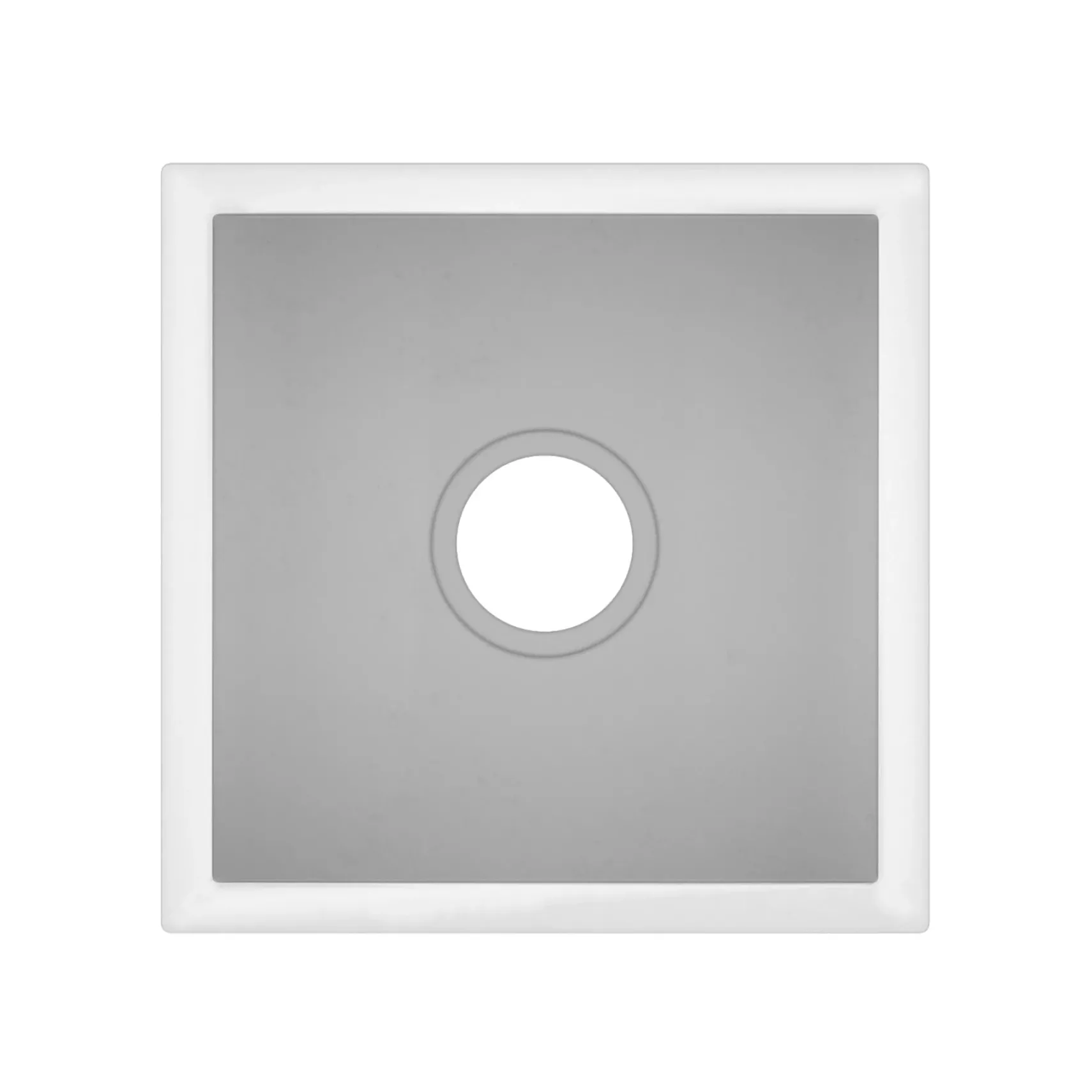Native Trails Ventana 15" NativeStone Concrete Farmhouse Sink, Pearl, NSB1515-P