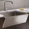 Native Trails Zuma 33" Nickel Farmhouse Sink, Brushed Nickel, CPK590