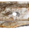 36" Petrified Wood Farmhouse Kitchen Sink in Brown, Cream and Red Orange, KF362210SB-PEWD-1