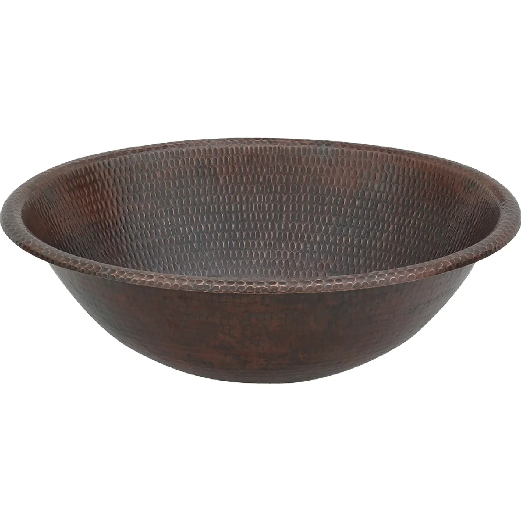 Premier Copper Products 20" Oval Copper Bathroom Sink, Oil Rubbed Bronze, LO20RDB