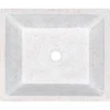 Premier Copper Products 19" x 16" Rectangle Vessel - Above Counter Copper Bathroom Sink, Glazed White, 17 Gauge, VREC19SKWHT