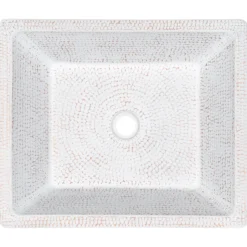 Premier Copper Products 19" x 16" Rectangle Vessel - Above Counter Copper Bathroom Sink, Glazed White, 17 Gauge, VREC19SKWHT