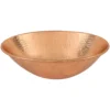 Premier Copper Products 17" Oval Copper Bathroom Sink, Polished Copper, VO17WPC