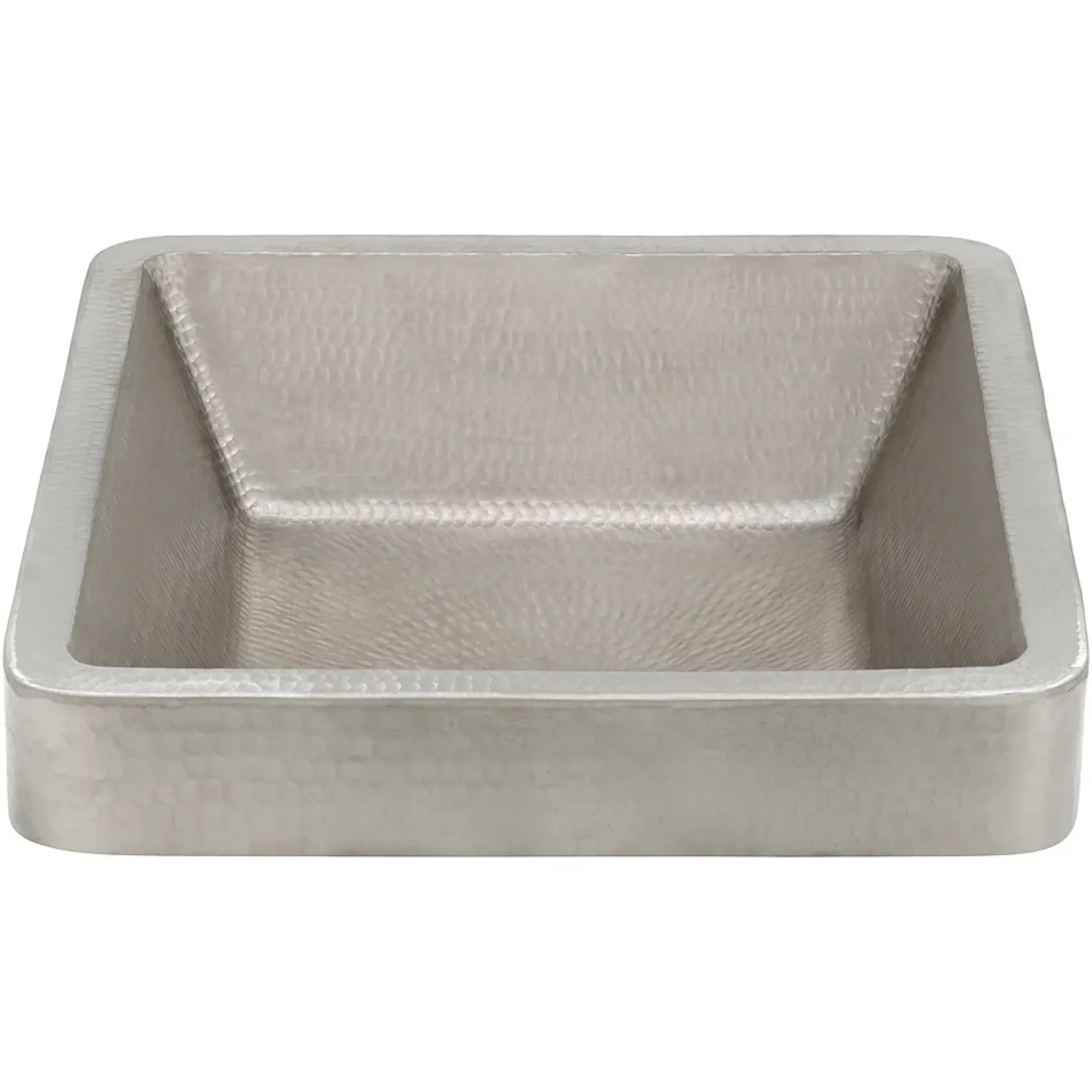 Premier Copper Products 19" Rectangle Copper Bathroom Sink, Nickel, VREC19SKEN